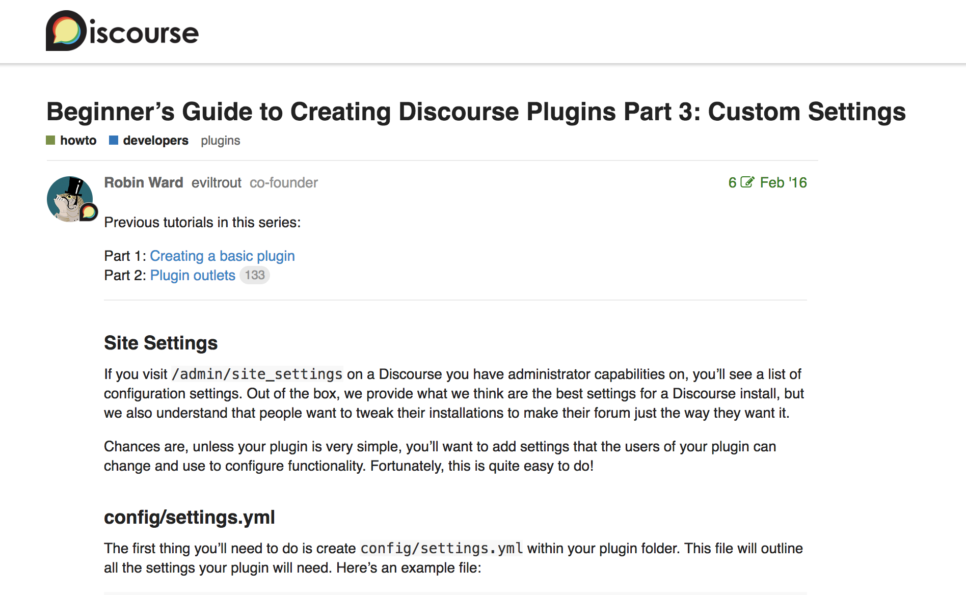 Featured image of post Discourse 插件开发  part3