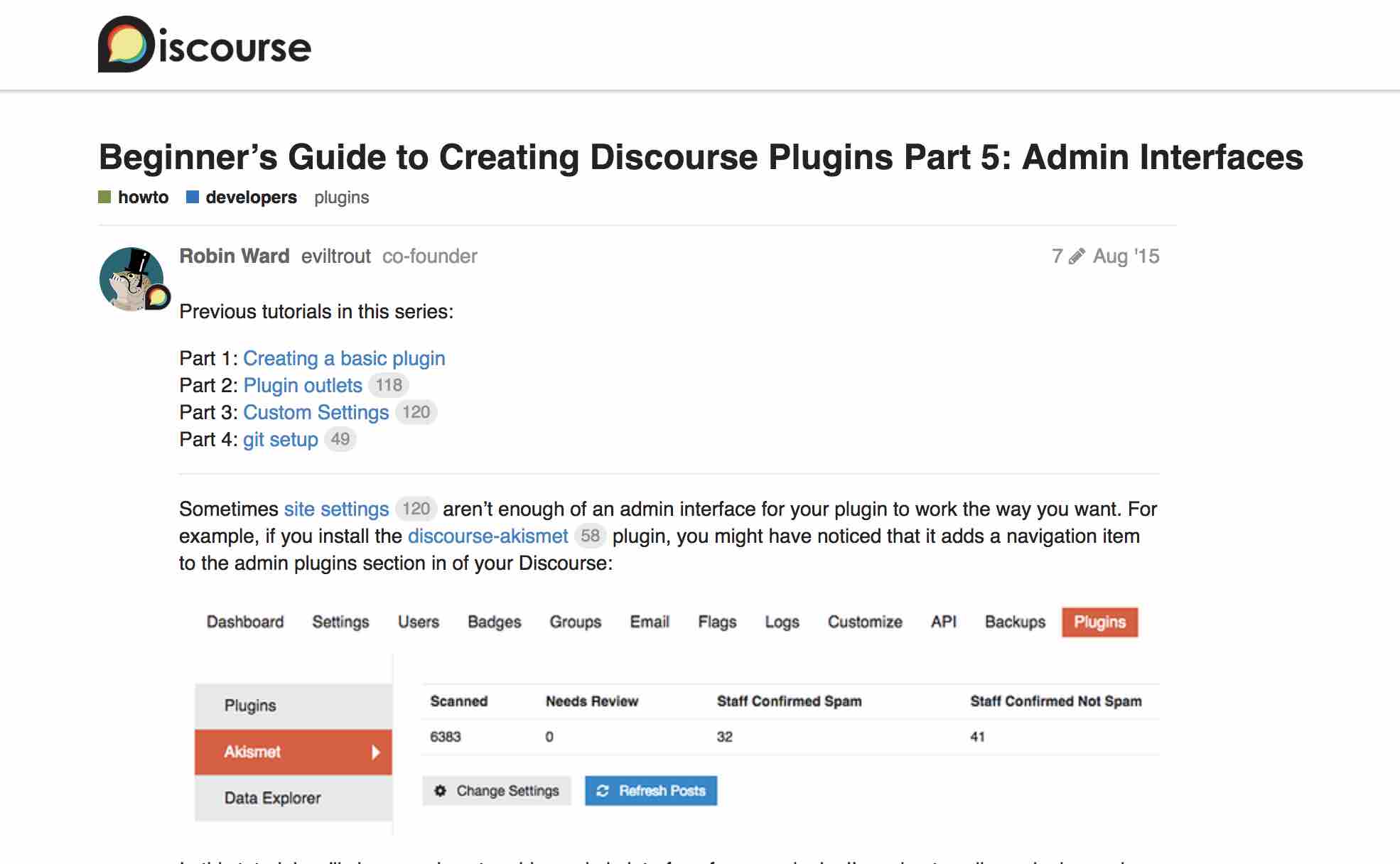 Featured image of post Discourse 插件开发  part5