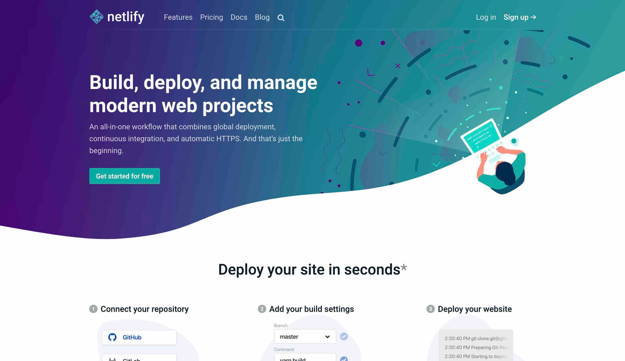 Featured image of post 2019-1-18  [推荐工具] Netlify 部署前端项目非常方便
