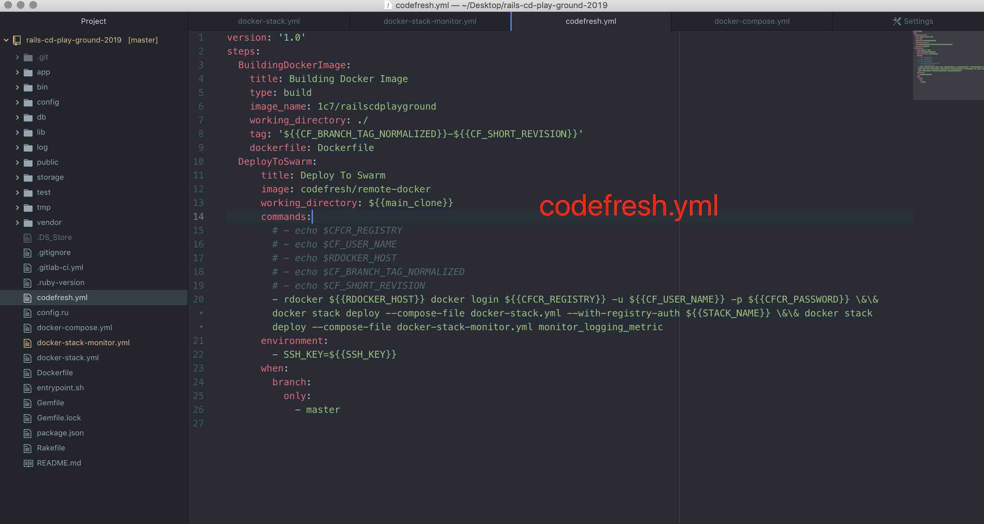 Featured image of post CodeFresh + Docker Swarm 工作流