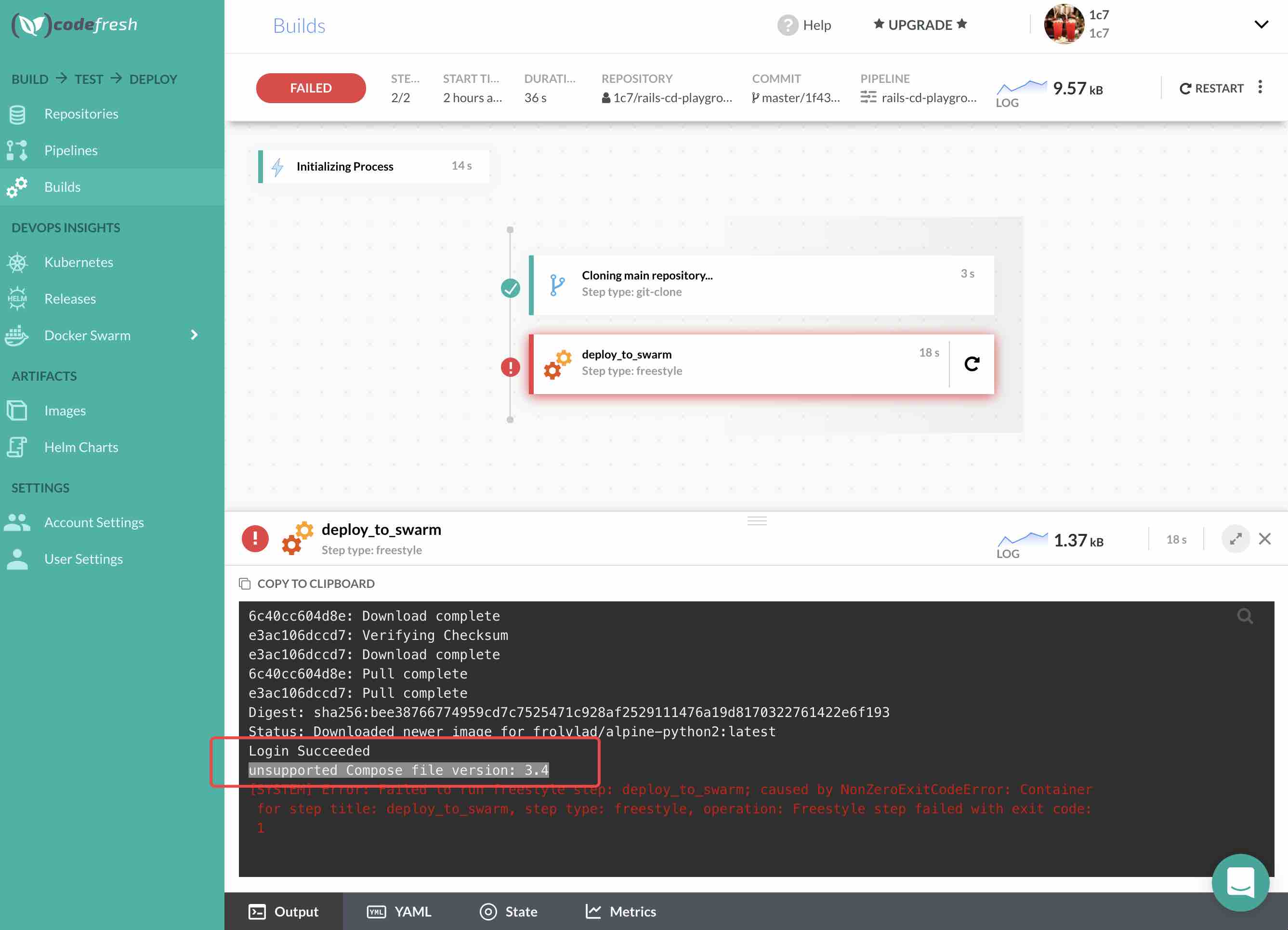 Featured image of post Problem with Codefresh + Docker Swarm