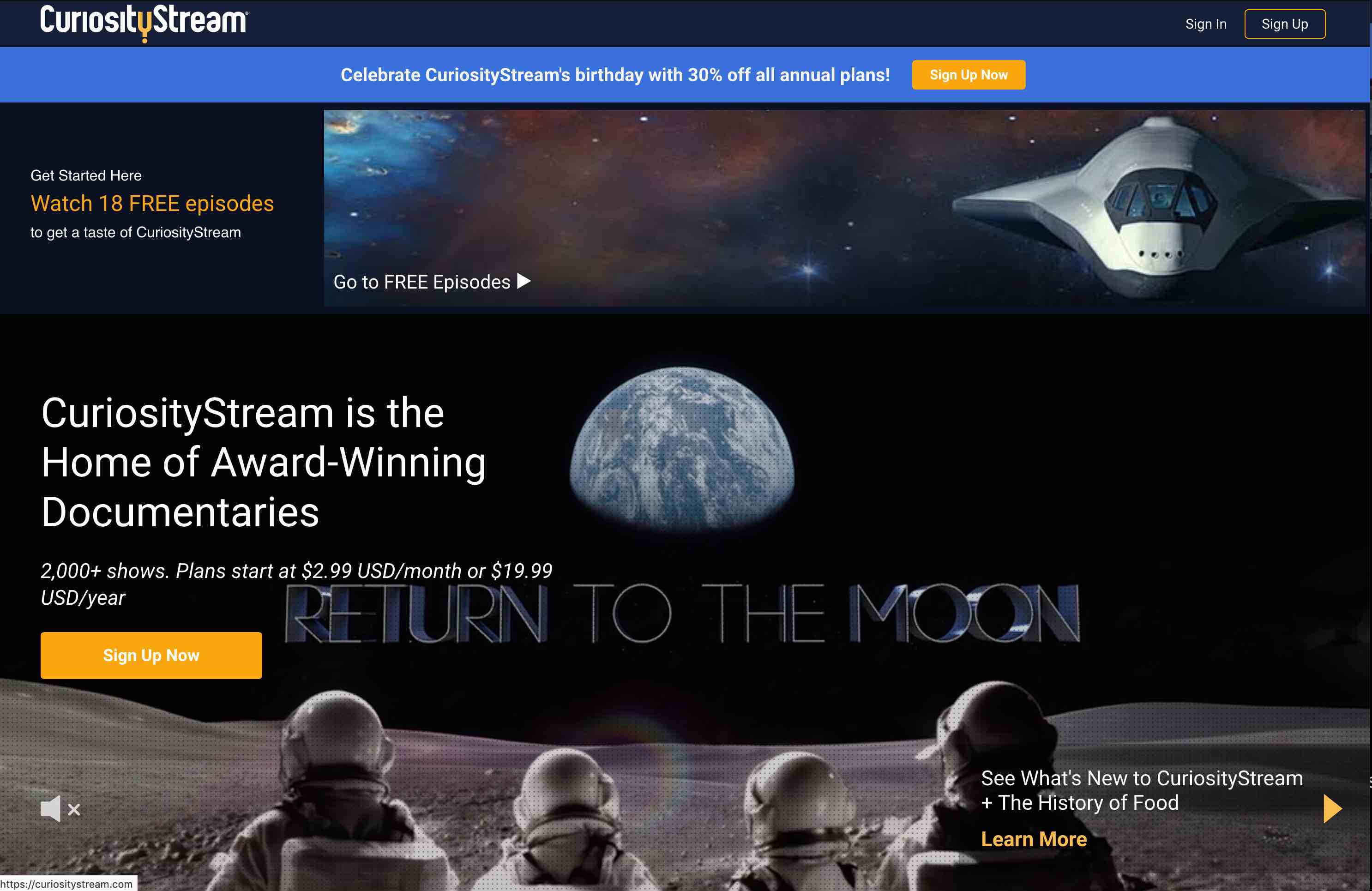 Featured image of post 2019-3-13  CuriosityStream 体验