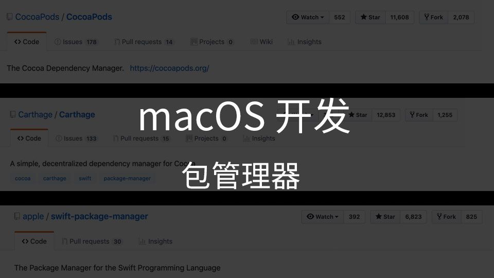 Featured image of post 2019-5-18 [macOS 开发] 如何安装和管理第三方库？有哪些包管理工具？